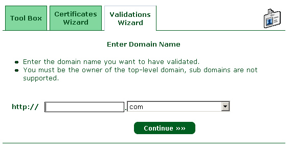 Domain Validation